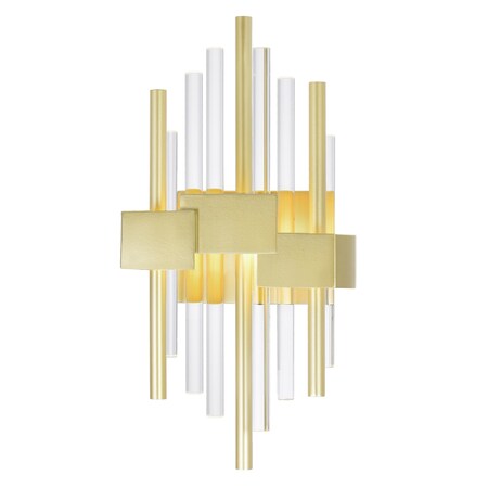 Cwi Lighting Millipede 7 in LED Satin Gold Wall Sconce 1245W7-1-602
